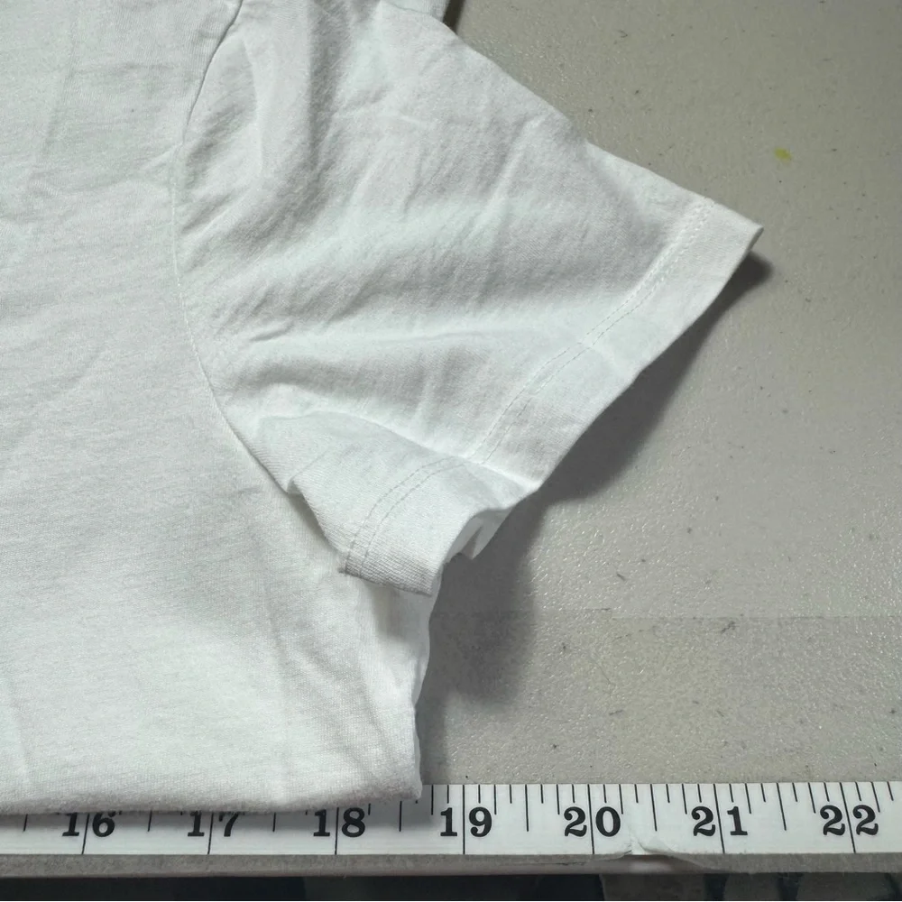 Lauren Active Ralph Lauren Women’s White Short Sleeve Tee with Embossed Design - Picture 6 of 12
